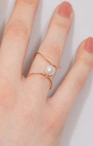 Pearl Infinity ring