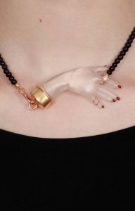 Renaissance hand necklace