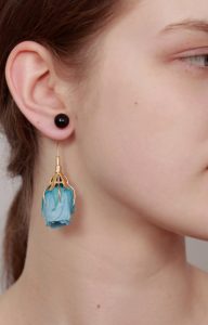 Blue earring