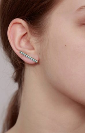 Neon Blue short earrings