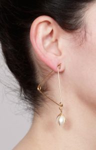 Sacred heart safety pin hoop