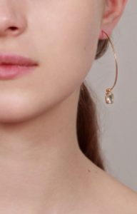 Mismatched open hoops