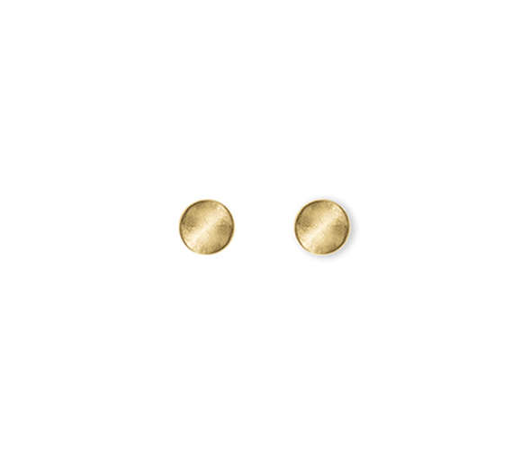 False dilatation gold earring