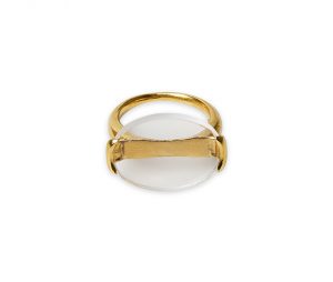 Clear signet ring