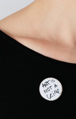 brooch pin jewelry ART IS NOT A CRIME