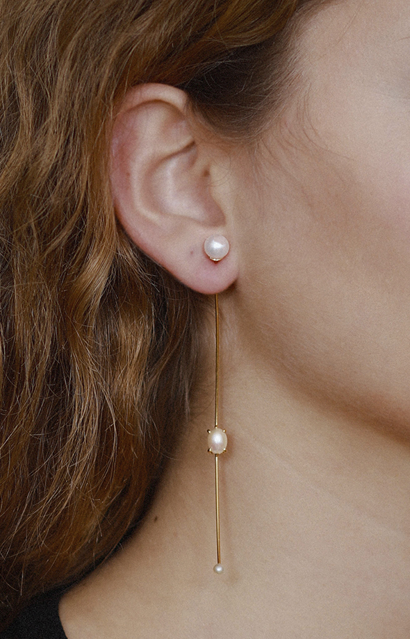  Original long pearl earring
