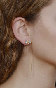 Santa Lucia mismatched blue earrings