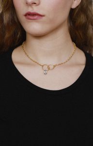 Blue topaz chain