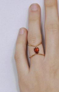 Sacred heart infinity ring