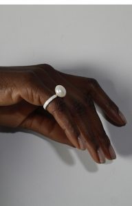 White Moon ring