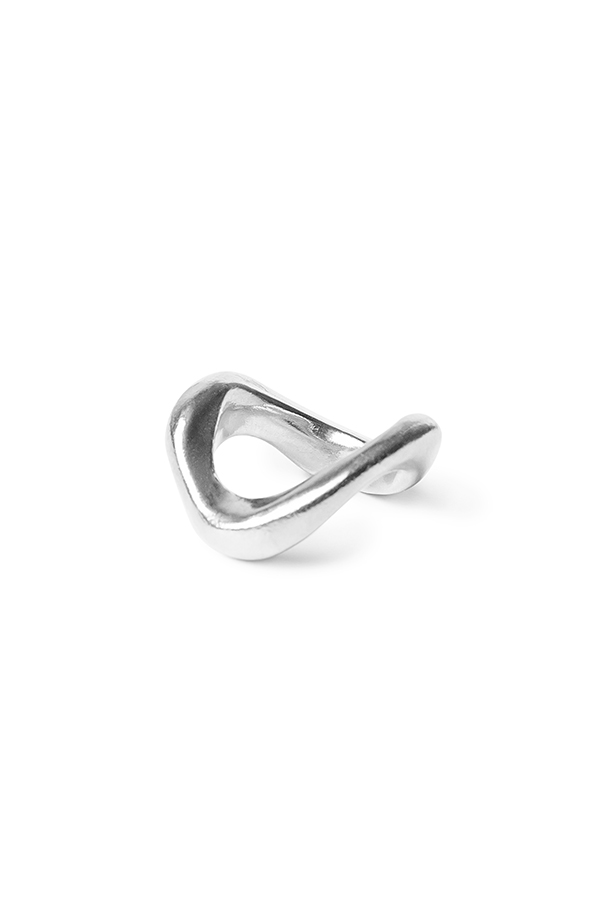 Silver Wave Ring Large