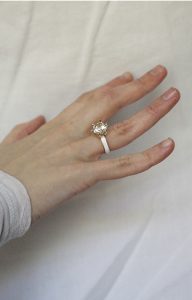 White Mourning Ring