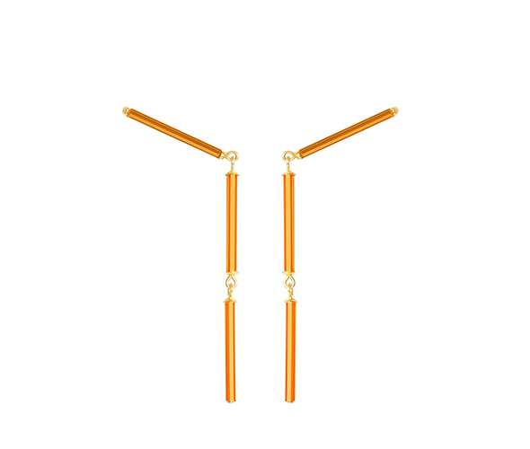 Neon Orange Earrings