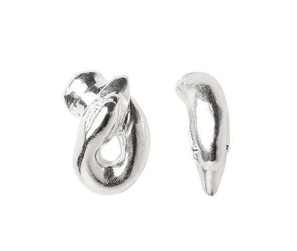 Silver Cisne earrings
