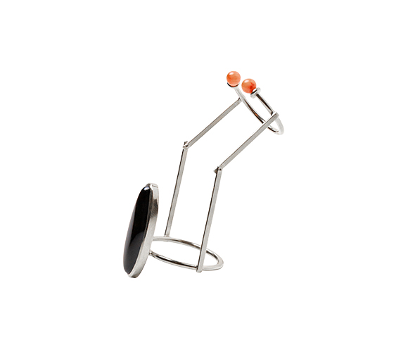 Anillo Coral Articulado Plata